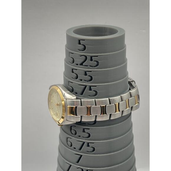 Time America Womens Mens Watch 28mm New Battery Wrist Size 6 Gold Silver Tones - Picture 11 of 11